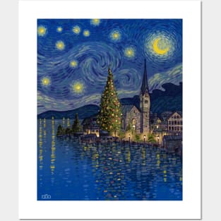 Christmas Lake Posters and Art